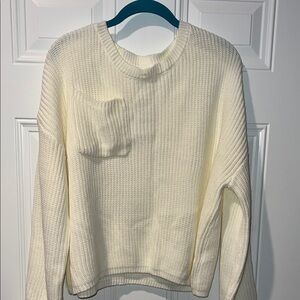 Elegant Cream Knit Sweater